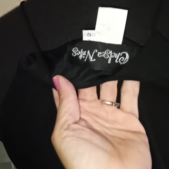 Chelsea Nites Black Beaded Evening Gown - Picture 5 of 6